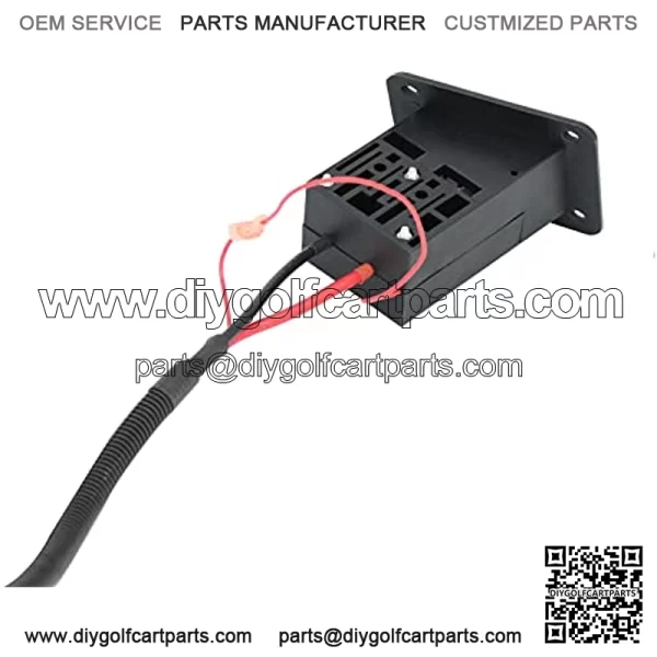 Golf cart Charger Receptacle??36V Powerwise Charger Receptacle Fit  for EZGO Golf Cart Medalist & TXT DCS/PDS Item??with Harness. OEM#73345G01/73051-G29+73063-G01 - Image 3