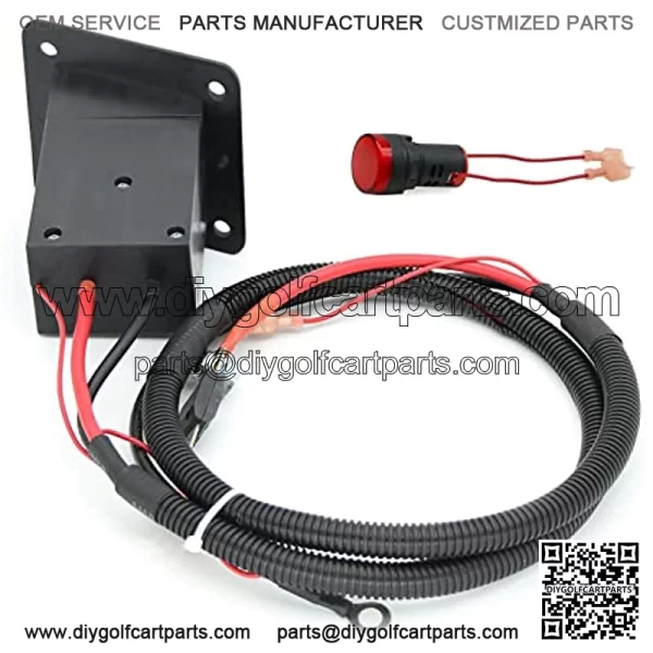 Golf cart Charger Receptacle??36V Powerwise Charger Receptacle Fit  for EZGO Golf Cart Medalist & TXT DCS/PDS Item??with Harness. OEM#73345G01/73051-G29+73063-G01 - Image 5