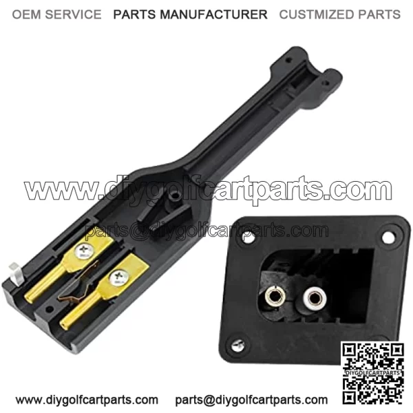 Golf Cart Charger Plug and Socket, 36V Powerwise Charger Receptacle, for EZGO Medalist TXT 1996 Up Electric Golf Carts Replaces Part Number 73345-G01??73063-G01