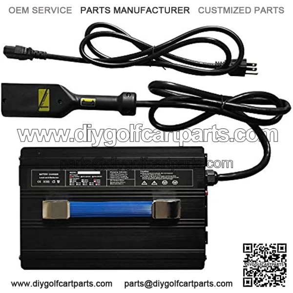 36V 20A Battery Charger for EZGO EZ-GO TXT 96-Up Golf Cart, Powerwise Style D-Plug - Image 3