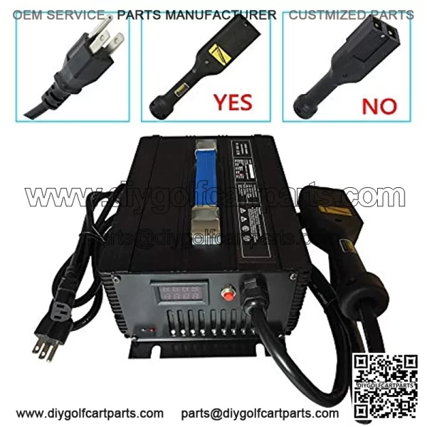 36V 20A Battery Charger for EZGO EZ-GO TXT 96-Up Golf Cart, Powerwise Style D-Plug - Image 4