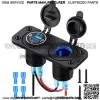[2022 Newest] 12V Marine Outlet Socket, 2 In 1 12 Volt Cigarette Lighter Socket with PD Type C 3.0 & QC 3.0 USB Charger Power Outlet Waterproof for Car, RV, Motorcycle, Boat, Golf, ATV, etc