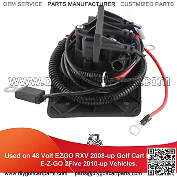 EZGO TXT RXV Charger Receptacle with Harness for 48V Golf Cart Delta-Q Charger Replaces OEM # 602529, 611200, 622417 - Image 3