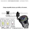 [Upgraded Version] Quick Charge 3.0 Dual USB Car Charger Socket with Colorful Voltmeter & ON/Off Switch, 12V USB Outlet for Car Marine Boat Motorcycle ATV Bus Truck and More - Black - Image 2