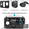 Golf Cart EZGO Key Switch Console Panel,Include DC 9V-48V 3.1A Fast Charge Dual USB Charger Sockets & Digital Voltmeter & Forward Reverse Switch,Fits EZGO TXT & Medalist PDS - Image 2