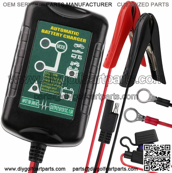 6V 12V Automatic Battery Charger Maintainer Trickle Float For Motorcycle Car ATV