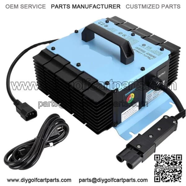 48V 18A Golf Cart Battery Charger for Yamaha G19 G22 with 2-Pin Plug