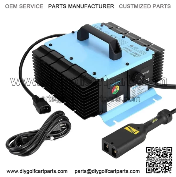 36V 18A Golf Cart Battery Charger for EZGO TXT Medalist, Powerwise Style D-Plug