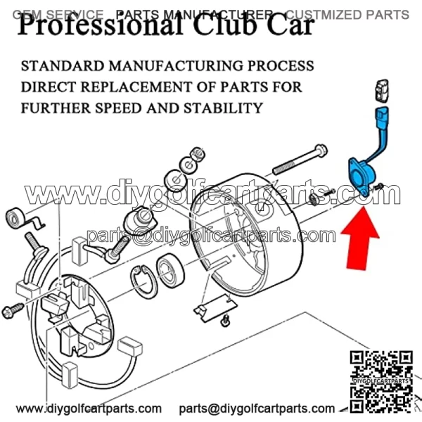 IQ High Speed Club car Magnet for Club Car DS Precedent Tempo Speed Sensor 48V Electric Golf Cart - Image 3