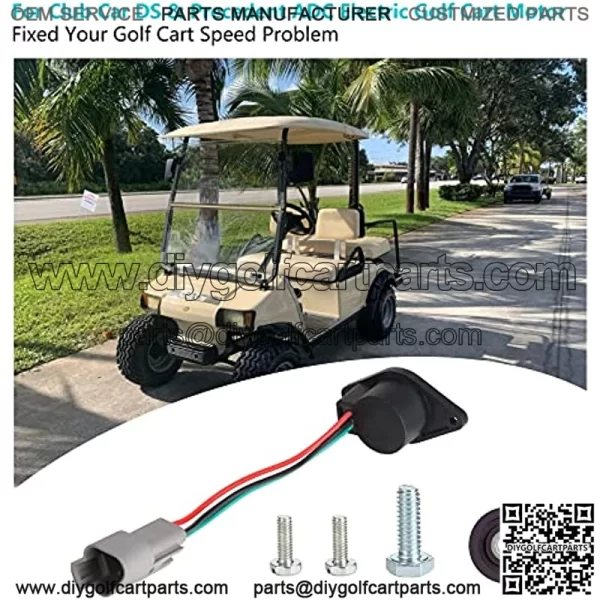 Golf Cart Speed Sensor for Club Car DS and Precedent 2004-up, with High Speed Magnet IQ Speed Sensor for Golf Cart with ADC Motor 102704901 102265601 - Image 2