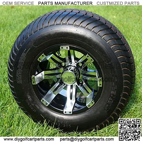 10" Black Wheels and 205/65-10 Comfortride DOT Tires - Set of 4