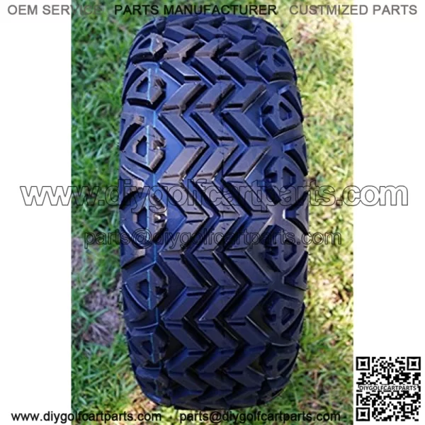 14" Vampire GloBlack Aluminum Wheels and 23X10-14 All Terrain Tire Combo - Set of 4 - Image 3
