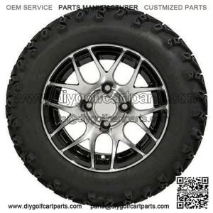 GTW Pursuit Golf Cart Tire & Wheel Combo, 22x11-12" SET OF 4 (22" Tall)