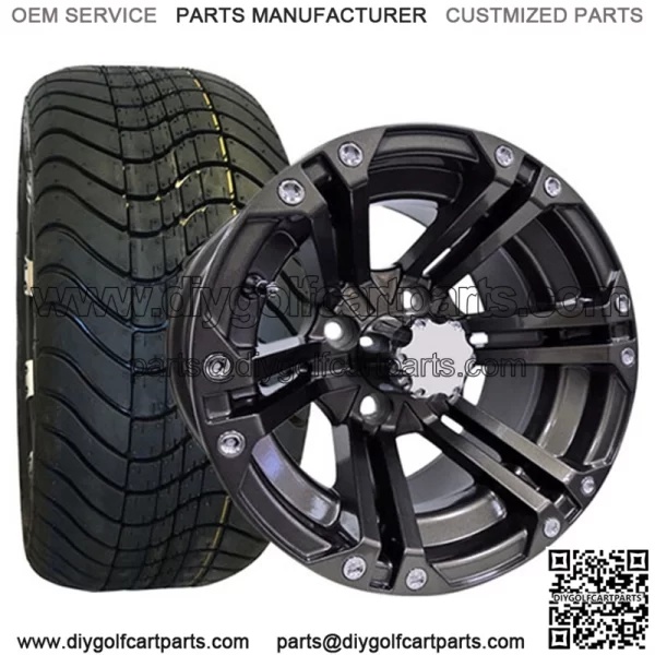 215/40-12" Tire & Wheel Combo (18.5" Tall Premounted)