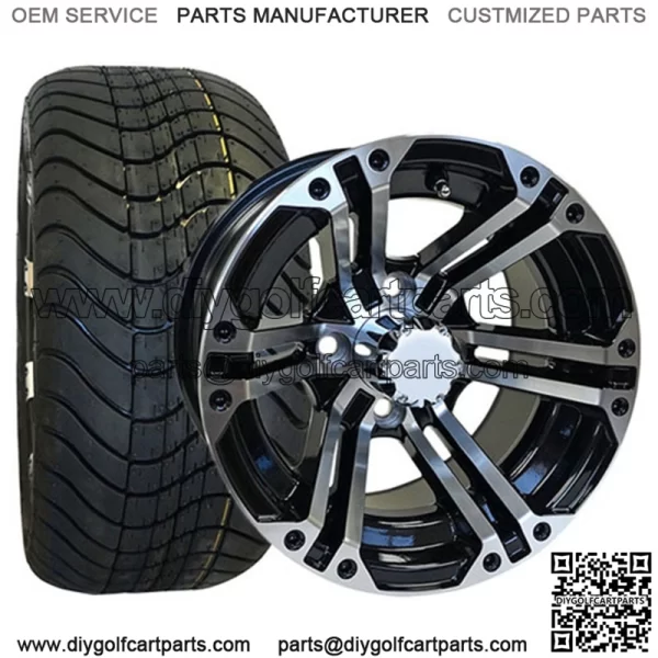 215/40-12" Tire & Wheel Combo (18.5" Tall Premounted) - Image 2
