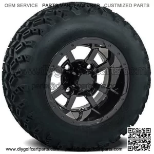 GTW Storm Trooper Golf Cart Tire & Wheel Combo 22x11-10" Set of 4 (22" Tall)