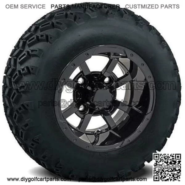 GTW Storm Trooper Golf Cart Tire & Wheel Combo 22x11-10" Set of 4 (22" Tall)