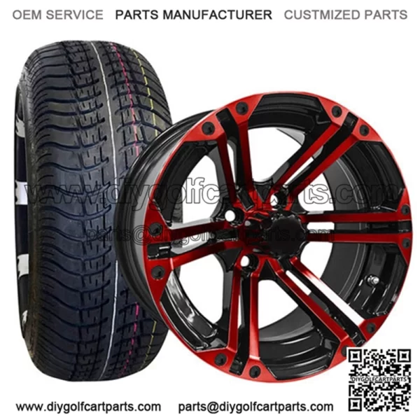 ITP Ultra GT 205/30-14" Golf Cart Tire/Wheel Combo (19" Tall)