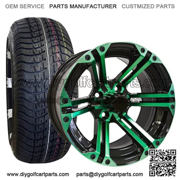 ITP Ultra GT 205/30-14" Golf Cart Tire/Wheel Combo (19" Tall) - Image 2