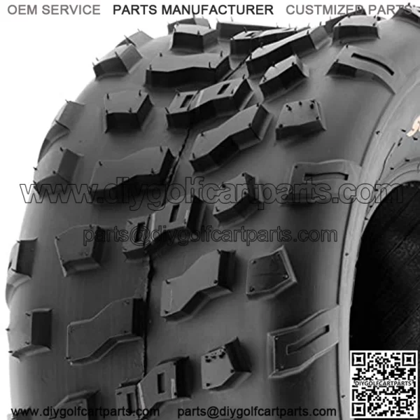 Set of 2 A022 20x10-9 ATV/UTV Off-Road Tires, 6-PR |Knobby Tread - Image 2