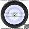 7" Universal Replacement Steel Wheel with 55 lb. Load Rating, Black