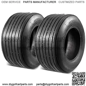 2 Pcs Straight Rib Lawn & Garden Tire - 16x6.50-8