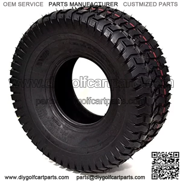 2PK 15x6.00-6 15x6.00x6 15x6x6 15x6-6 4PLY Commercial Turf Lawn Mower Tires Compatible with Toro Scag JD Kubota - Image 2