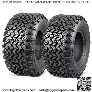 2 Pcs All Trail Tire 22x11.00-10 Lawn Mower Golf Cart Tire for Hilly Terrian 6Ply