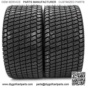 2Pcs New 4PLY 24x12.00-12 Tires 24x12x12 Turf Lawn Mower Tires