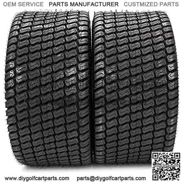 2Pcs New 4PLY 24x12.00-12 Tires 24x12x12 Turf Lawn Mower Tires