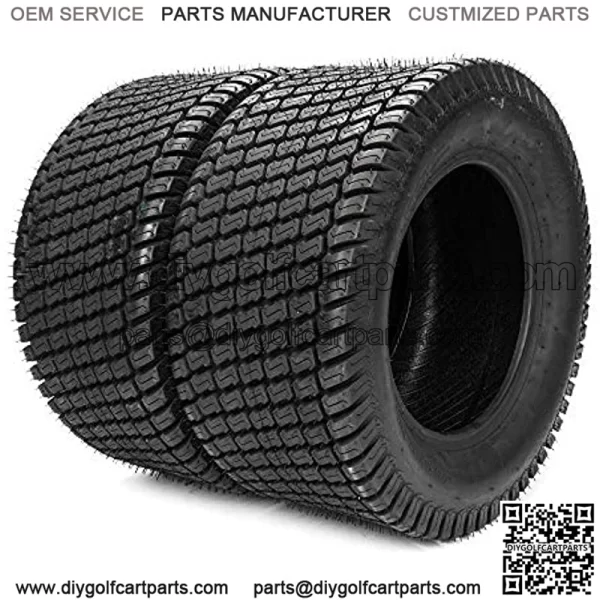 Set of 2 24x12-12 Lawn Mower Garden Turf Tires 8 Ply 24x12x12 Tractor Turf Golf Cart Tubeless Tires