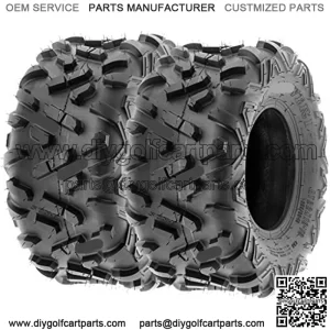Set of 2 Power.II 22x10-10 ATV UTV Off-Road Tires, All-Terrain, 6 PR, Tubeless A051