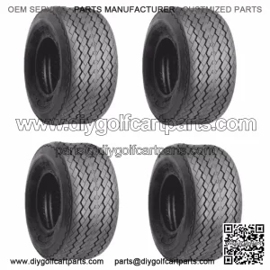 Set of 4 Golf Cart Street Tires 18x8.50-8 Excel Golf Pro Plus 6 Ply DOT Approved