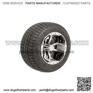 Set of 4 10" Golf Cart Wheels on 205/50-10 (18") Tires