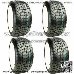 Set of 4 Golf Cart Tires 255/50-12 Excel Classic 4 Ply Street Lift Kit Required