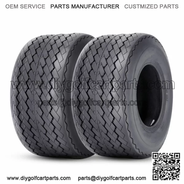 Set Of 2 18X8.50-8 Golf Cart Tires 18X8.50x8 4PR Heavy Duty Tubeless Replacement