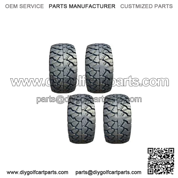 18x9-10" DOT ALL TERRAIN GOLF CART TIRES - SET OF 4