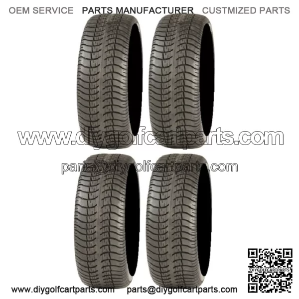 Full set of ITP Ultra GT 205x50-10 (4ply) DOT Golf Cart Tires (4)