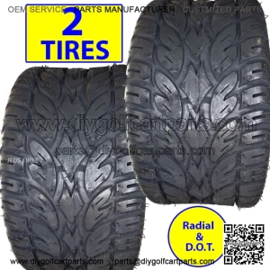 2) 245/50R-12 BLAZE GOLF CART TIRE 4ply Radial DOT 20x9.50-12 245/50-12