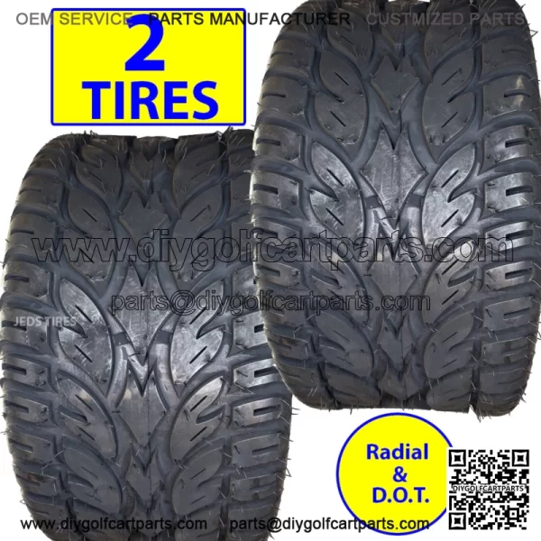 2) 245/50R-12 BLAZE GOLF CART TIRE 4ply Radial DOT 20x9.50-12 245/50-12