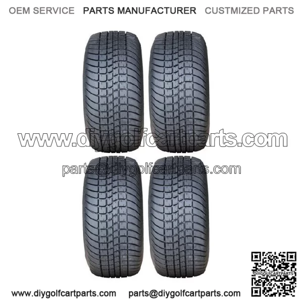 Full set of MotoSport EFX Lo-Pro 225x35-12 (4ply) DOT Golf Cart Tires (4)