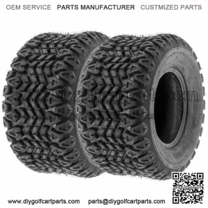 Set of 2, 22x11-10 22x11x10 22-11-10 4PR ATV Golf Cart All Trail Turf Tires