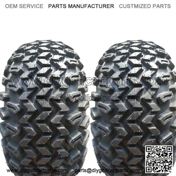2) 22x11.00-8 Golf Cart Go Kart TIREs Journey P334 4ply Tube-Less