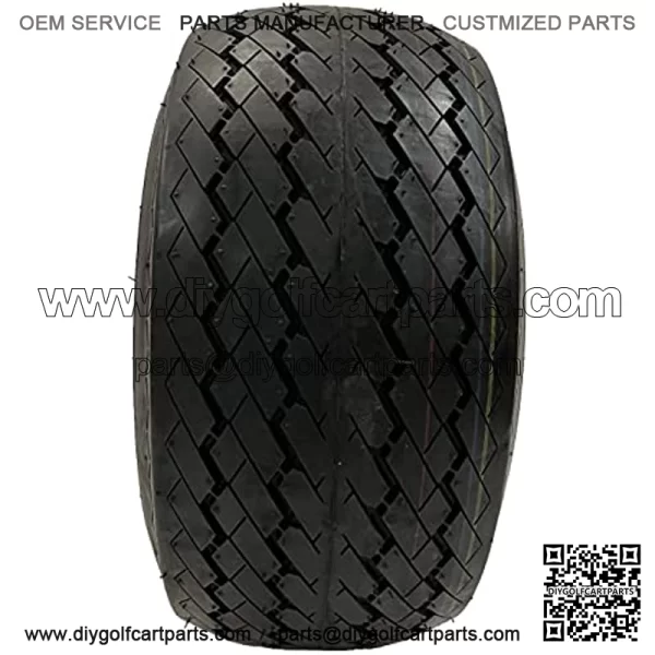Two Golf Cart Tires On Rims 18 X 8.5 X 8 18-850-8 18X8.50-8 White 4 Lug 18 in.,18x8.50-8 GTX OEM Golf Cart Wheels and Golf Cart Tires Combo - Set of 4 (18x8.5-8, White),10" VAMPIRE Golf Cart Wheels and 205/50-10 DOT Low Profile Golf Cart Tires Combo - Set of 4 - Image 5