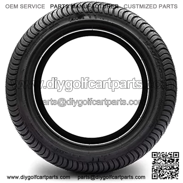 215/35-12"Cruze" Dot Low Profile Tires for EZGO, Club Car, Yamaha Golf Carts (Set Of 4 Tires),23 X 10.5-12 Dot All-Terrain Tire For Golf Carts & Atv'S (6 Ply Rating) -- 1, Set Of 2 Or 4 (23 X 10.5-12, 1 Individual Tire),205/50-10 Dot Street Tires for Ezgo, Club Car, Yamaha Golf Carts (205/50-10, Set of 2 Tires),18x8.50-8 GTX OEM Golf Cart BLACK Wheels and Golf Cart Tires Combo - Set of 4 - Image 3