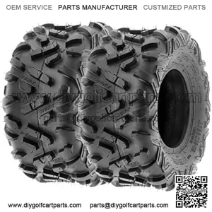 Set of 2 Power.II 18x9.5-8 ATV UTV Off-Road Tires, All-Terrain, 6 PR, Tubeless A051