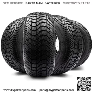 205/50-10 DOT Street Tires for EZGO, Club Car, Yamaha Golf Carts (205/50-10, Set of 4 Tires)
