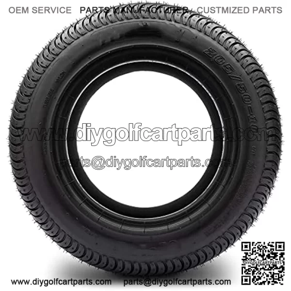 205/50-10 DOT Street Tires for EZGO, Club Car, Yamaha Golf Carts (205/50-10, Set of 4 Tires) - Image 3