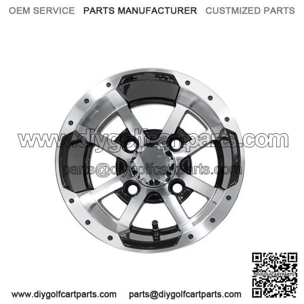Set of 4 - 10 inch Storm Trooper Machined Wheels on 22 inch A/T Tires - Image 3