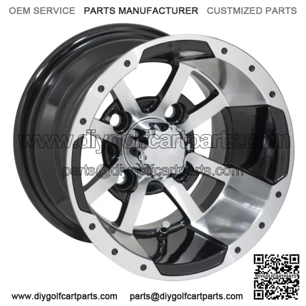 Set of 4 - 10 inch Storm Trooper Machined Wheels on 22 inch A/T Tires - Image 4